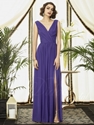 70% OFF on Straps and V-neck Pleats Chiffon Floor-length Bridesmaid Dress.