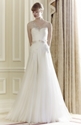 New Arrival! 80% OFF Straps Flower Pleats Beaded Tulle Wedding Dress.