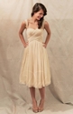 Extra 18% OFF For Ruched Bodice with Straps Chiffon Knee-length Bridesmaid Dress.