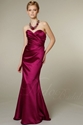46% OFF Charming Trumpet/Mermaid Sweetheart Pleats Floor-length Satin Bridsmaid Dress.