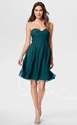 Extra 5% OFF: Chiffon Pleated Sweetheart Cocktail-length Bridesmaid Dress.