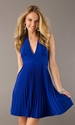 Extra 15% OFF on Pleated A-line Halter Elastic Satin Chiffon Cocktail / Homecoming Dress.