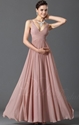 50% OFF on ChiffonV-neck A-line Floor-length Evening Dress