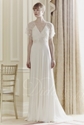 Extra 10% OFF V-neck Flower Beaded and Diamonds Chiffon Floor-length Wedding Dress.