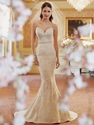 71% OFF on Trumpet Mermaid Sweetheart Sweep Train Lace Wedding Dress