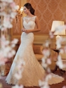 Extra 18% OFF on Bateau Fit-and-flared Lace and Tulle with Beaded Diamonds Wedding Dress.