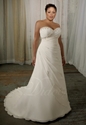 40% OFF Sweetheart Chapel Train A-line Chiffon Wedding Dress!!