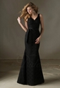 48% OFF on Trumpet/Mermaid V-neck Floor-length Lace Bridesmaid Dress.
