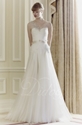 Extra 10% OFF on Straps Flower Pleats Beaded Tulle Floor-length Wedding Dress.