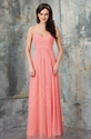 50% OFF on Criss-cross Pleated Floor-length Chiffon Cheap Bridesmaid Dress