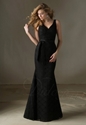 48% OFF on Trumpet/Mermaid V-neck Floor-length Lace Bridesmaid Dress