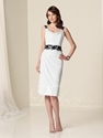 51% OFF For Chiffon Bateau Sheath Knee-length Bridesmaid Dress