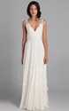 50% OFF on Column V-neck Pleats Beaded Diamonds Chiffon Evening Dress/Prom Dress.