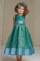 67% OFF on A-line Scoop Tea-length Taffeta Flower Girl Dress
