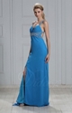 39% OFF on Beautiful A-line Straps Train Beading Chiffon Prom Dress