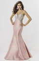 50% OFF Satin Mermaid Beaded Sweetheart Floor-length Prom Dress