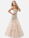 Save 61% OFF on Tulle Mermaid Beaded Sweetheart Long Prom Dress.