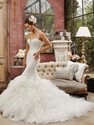 Extra 10% OFF on Tulle Lace Chapel Train with Ruches Sweetheart Wedding Dress.