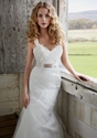 50% OFF For Chic Trumpet Straps Court Train Tulle Wedding Dress.