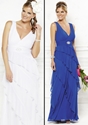 44% OFF For Chiffon V-neck Floor-length Bridesmaid Dress.