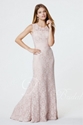 60% OFF on A-line Halter Lace Floor-length Bridesmaid Dress