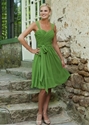 61% OFF For A-line Chiffon Sweetheart Knee-length Bridesmaid Dress