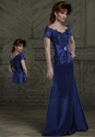 53% OFF on Alluring Floor-length Taffeta Appliqued Mother of the Brides Dress