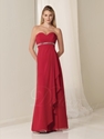51% OFF Sweetheart Chiffon Pleated Floor-length Bridesmaid Dress