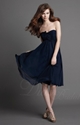 51% OFF For A-line Sweetheart Knee-length Indigo Chiffon Bridesmaid Dress