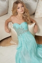 60% OFF on Beaded Sweetheart Long Prom Dress