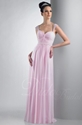 65% OFF on A-line Straps Floor-length Chiffon Bridesmaid Dress