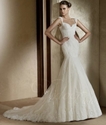 Save 47% OFF For Sweetheart Court Train Trumpet Tulle Lace Wedding Dress
