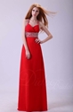 Hot Deal! 70% OFF on Red A-line Halter Floor-length Chiffon Prom Dress