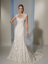 65% OFF on Lace Tulle Sweetheart Applique Beaded Diamonds Lace-up Wedding Dress