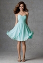 75% OFF For Pleated Sweetheart Knee-length Chiffon Bridesmaid Dress