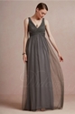 61% OFF on Chiffon Pleated V-neck A-line Floor-length Bridesmaid Dress