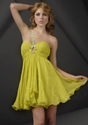 65% OFF on A-line One-Shoulder Chiffon Cocktail / Homecoming Dress