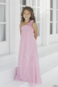 50% OFF One-shoulder Chiffon Long Junior Bridesmaid Dress