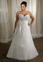 47% OFF on Sweetheart Court Train A-line Tulle Lace Wedding Dress