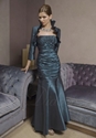 55% OFF For Gorgeous Fit-and-flared Floor-length Taffeta Mother of the Brides Dress