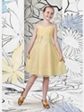 51% OFF on Chiffon Pleated Spaghetti Straps Knee-length Junior Bridesmaid Dress