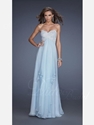 61% OFF on Beaded Sweetheart Chiffon Long Prom Dress