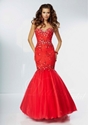 50% OFF For Lace-up Sweetheart Tulle Trumpet/Mermaid Beading Prom Dress