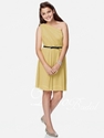 51% OFF on Chiffon One-shoulder Cocktail-length Junior Bridesmaid Dress