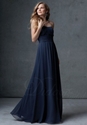 51% OFF For A-line Chiffon Ruched Floor-length Bridesmaid Dress